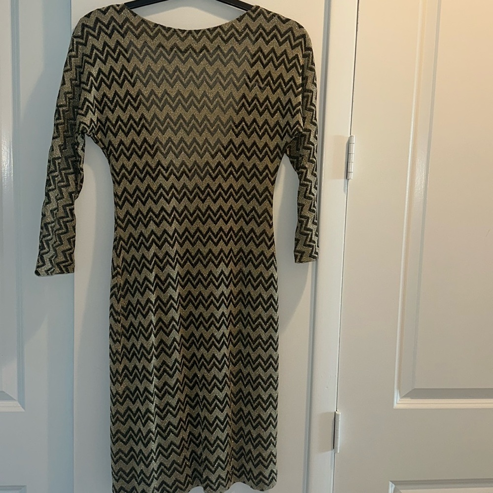 Missoni gold thread dress